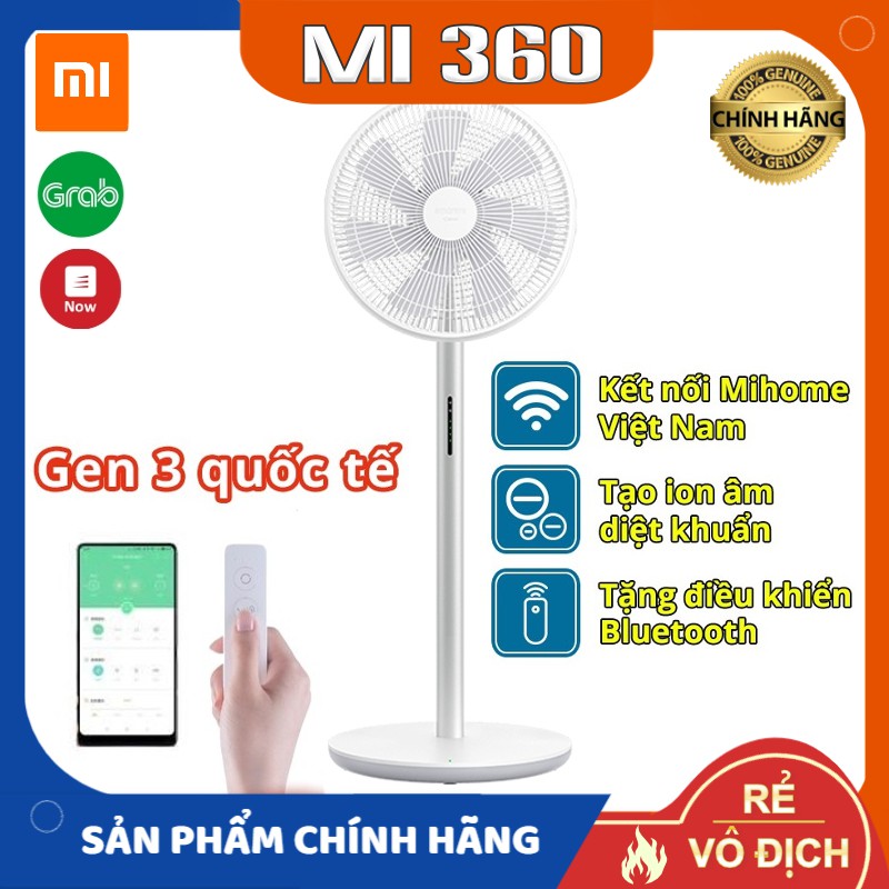 [Mã 255ELSALE giảm 7% đơn 300K] Quạt Đứng Tích Điện Xiaomi Smartmi Gen 3 Bản Quốc Tế Chính Hãng