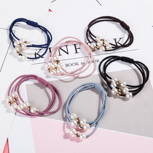 Chun Buộc Tóc Dây Thun Nịt Cột Tóc Đẹp Phong Cách Hàn Quốc