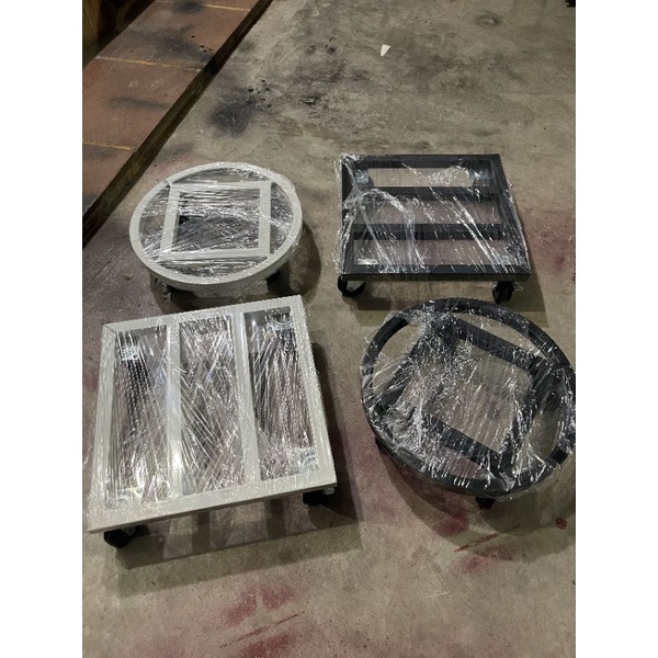 Đế để chậu cây có bánh xe, kệ giá đỡ chậu hoa cây cảnh bằng sắt sơn tĩnh điện tiện lợi di chuyển