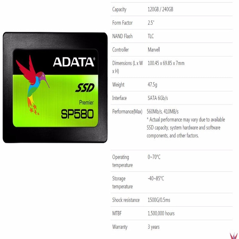 Ổ cứng SSD ADATA SP580 | BigBuy360 - bigbuy360.vn