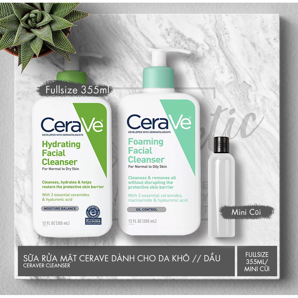 Sữa rửa mặt Cerave Da Dầu & Da Khô