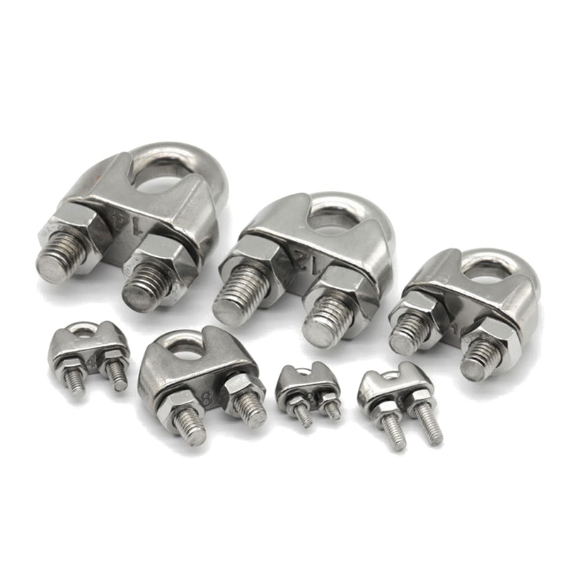 Kẹp Dây Cáp Bằng Thép Không Gỉ M2 / 3 / 4 / 5 / 6 / 8 / 10 / 12 / 14 / 16 Mm