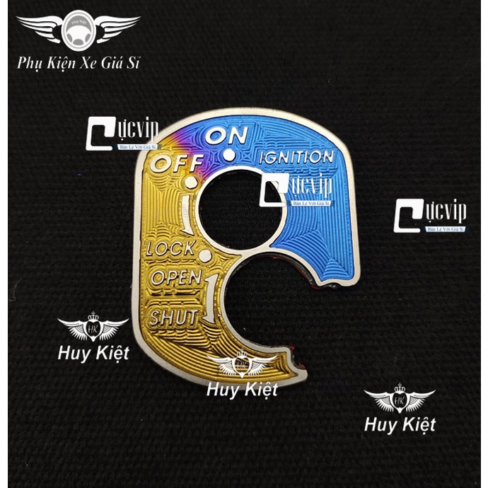 Miếng Dán Ổ Khóa Titan Xe Future Led 2018-2022, Wave, Winner V1 Sẵn Keo Dán 3M Mặt Sau MS5079
