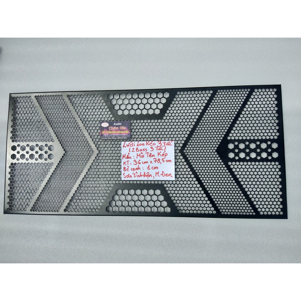 Lưới loa kéo 3 tấc 36cm x 78.5cm mẫu mũi tên 1 tấm audio châu gia