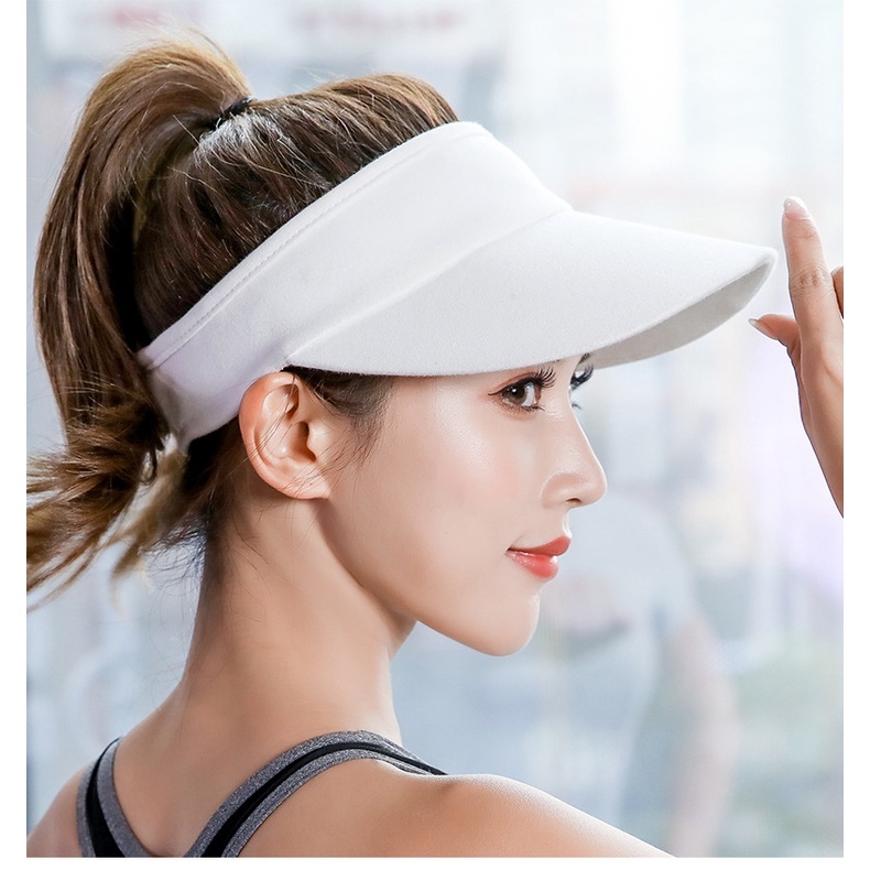 Mũ lưỡi chai nữ mũ nửa đầu thể thao Sport