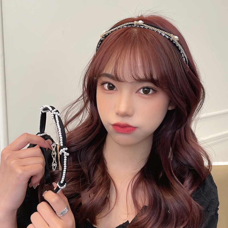 Kẹp Tóc Hình Nơ Đính Ngọc Trai Thiết Kế Mới 2022 Thời Trang Cho Nữ