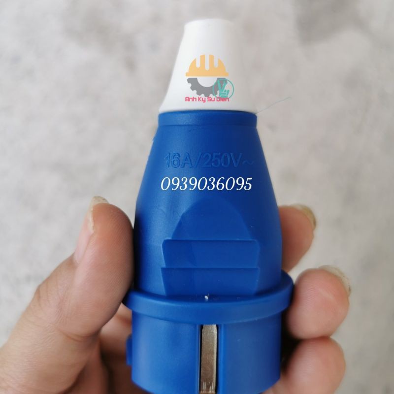 Combo 1 Ổ Cắm Đúc Cao Su 5 Lổ Và 1 Phích Cắm Điện Chống Vỡ IP44 Tiêu Chuẩn Châu Âu - Giá hủy diệt