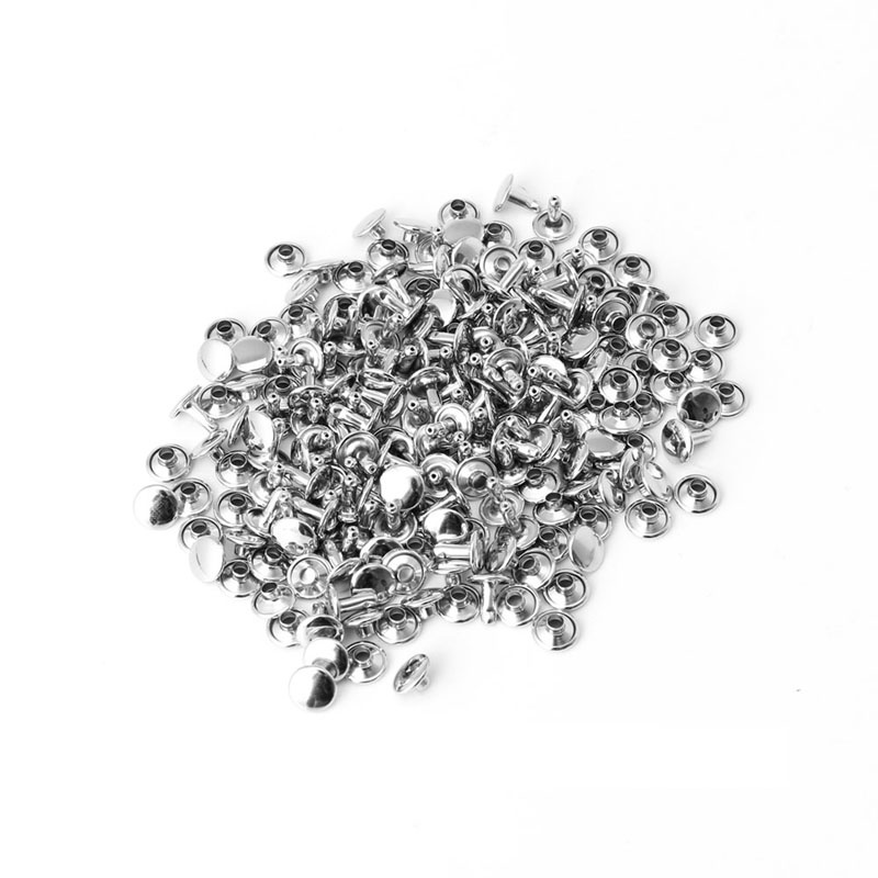 Set 100 Đinh Tán Kim Loại Dùng Để Làm Đồ Da Thủ Công Tiện Dụng