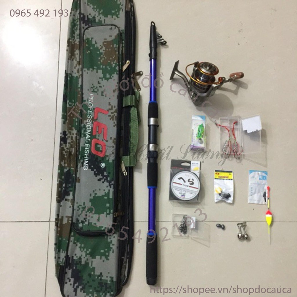 Combo cần câu cá 3 m máy yumoshi 6000 ( rẻ vô địch )
