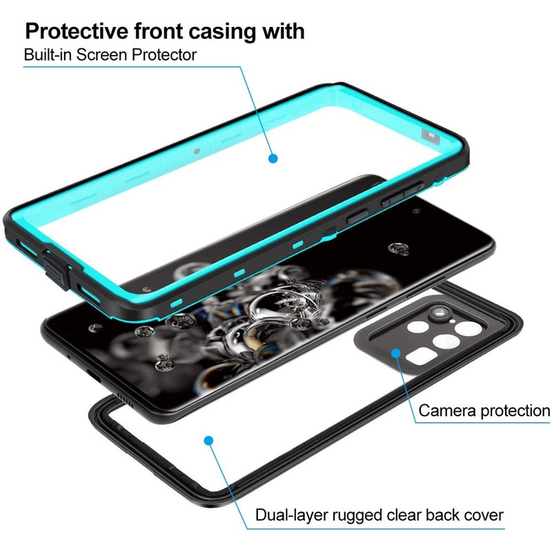 Ốp Điện Thoại Chống Thấm Nước Cho Samsung Galaxy S20 S21 S22 Plus Ultra