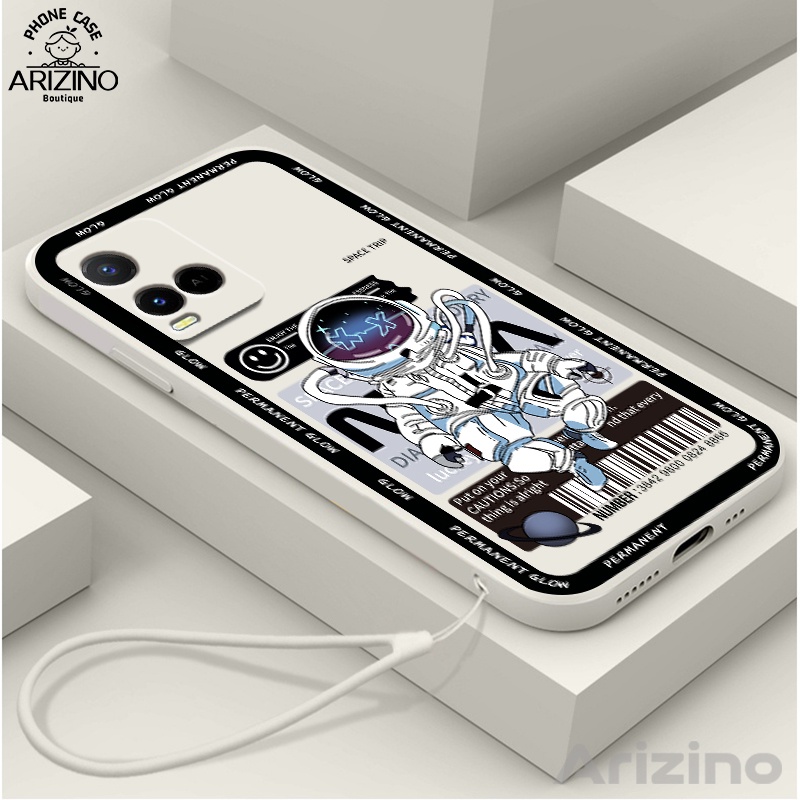 Ốp lưng VIVO Y21 V23 5G V23E 5G Y12S Y12 Y20 Y15S V21 5G Y50 Y33S Y12A Y91C Y20A Y17 Y11 Y15 Y21S Y21T Y33T Y85 Vỏ đựng điện thoại silicon thời trang phi hành gia hợp thời trang