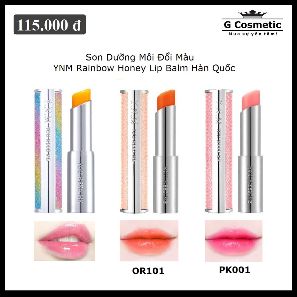 [Mẫu Mới] Son Dưỡng Môi Đổi Màu YNM Lip Balm