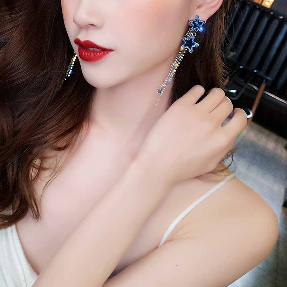 Khuyên Tai Chuỗi Đính Hạt Ngọc Trai