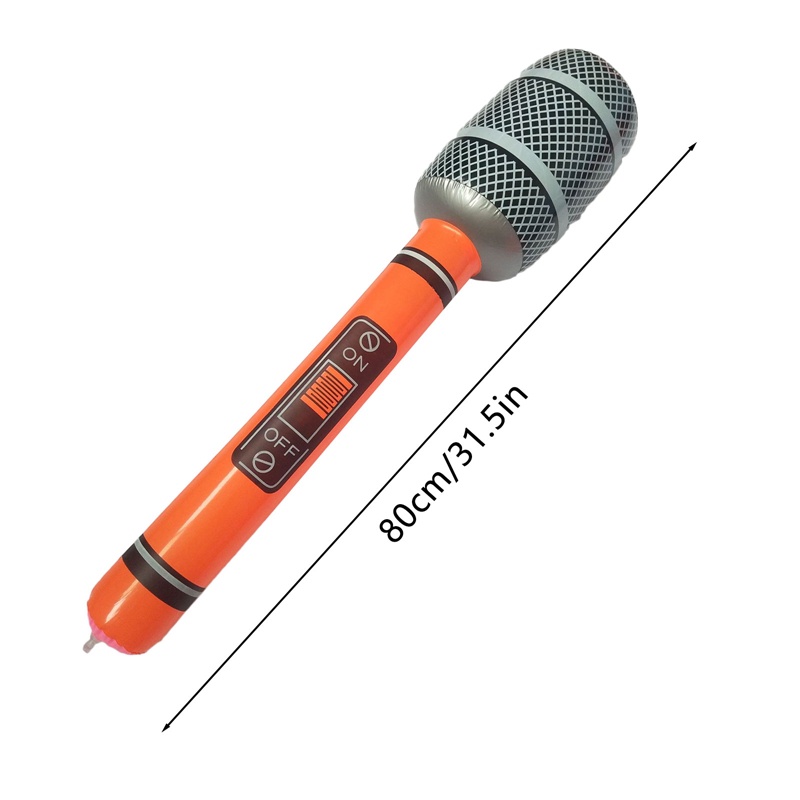 Guitar Bơm Hơi Kiêm Micro Đồ Chơi Vui Nhộn Cho Bé