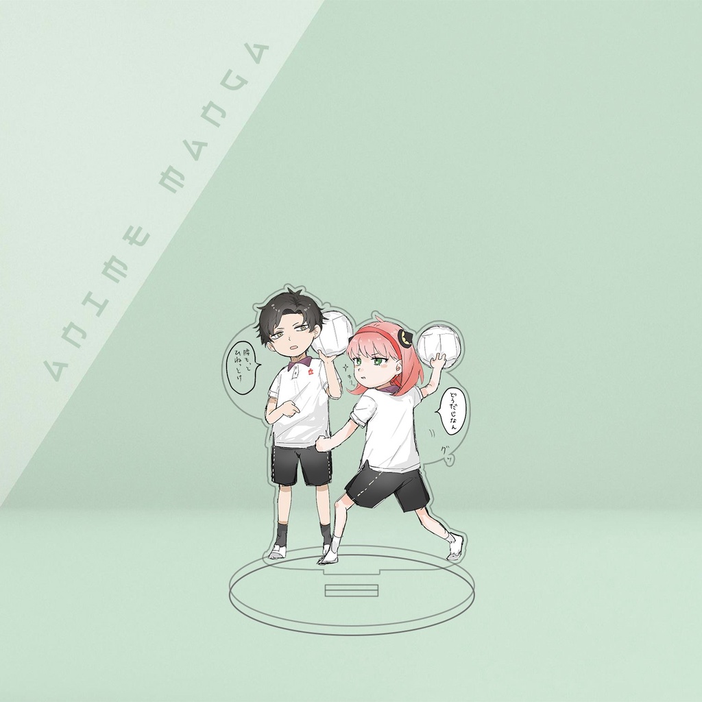 Mô hình standeestandee nhân vật anime spy x family chất liệu acrylic trang trí góc học tập bàn làm việc