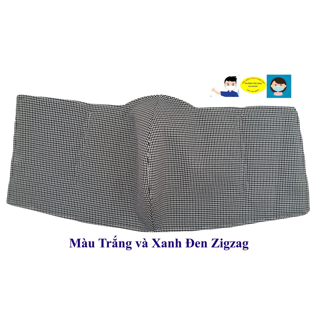 Khẩu trang vải Kiểu che tai In sọc nhỏ Chất liệu vải 3 lớp dày êm MINH ANH, Chống nắng, Chống bụi, Bảo vệ sức khỏe