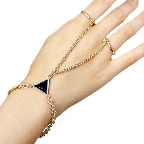 Vòng tay hợp kim phối nhẫn cho nữ