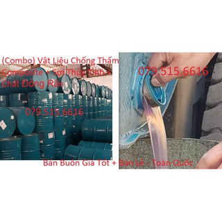 Nhựa (Keo) Chống Thấm Composite (1Kg) + Sợi Thủy Tinh (1Kg) + Chất Đóng Rắn (tỉ lệ tương ứng theo lượng nhựa) - Combo