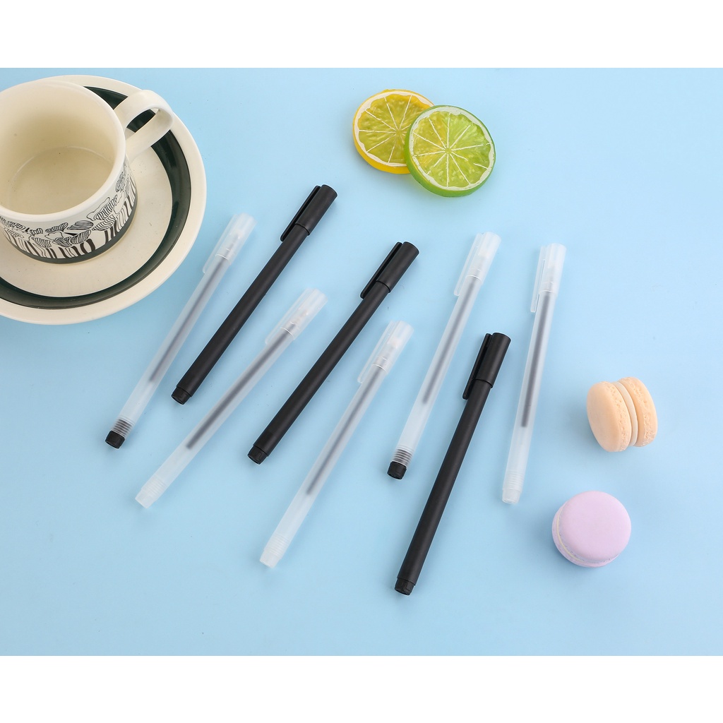 Bút bi bút gel 0.5mm Trong Suốt Ngòi Chất Lượng Cao