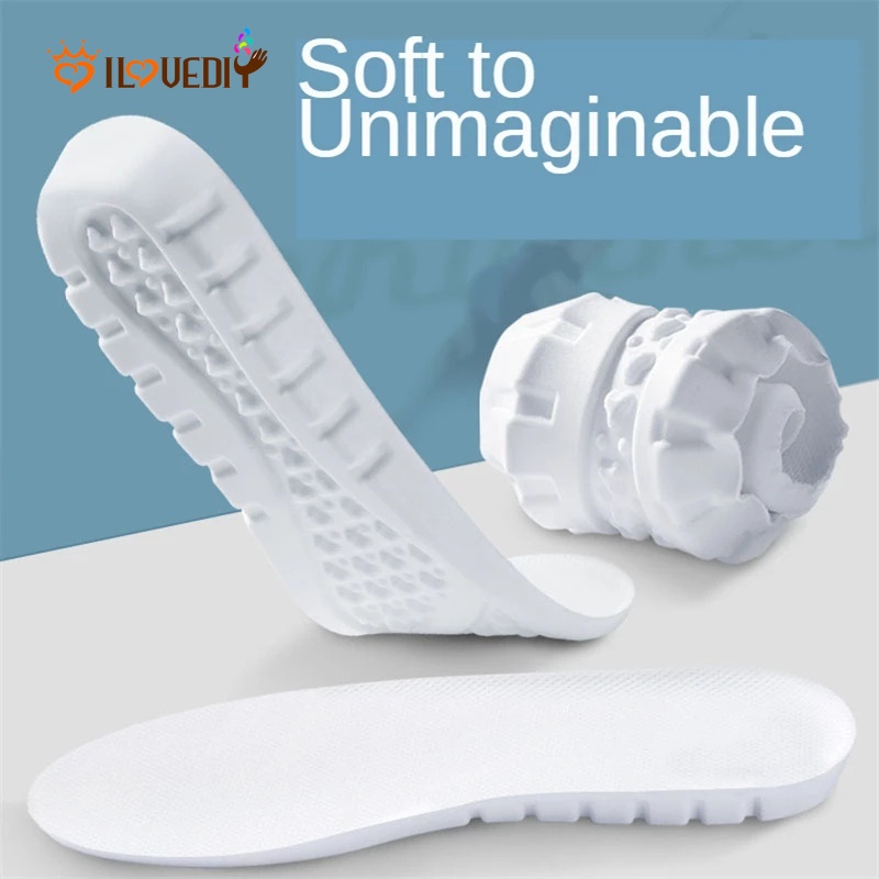Cặp miếng lót giày bằng EVA mềm co giãn thoáng khí giảm đau chuyên dùng cho nam nữ