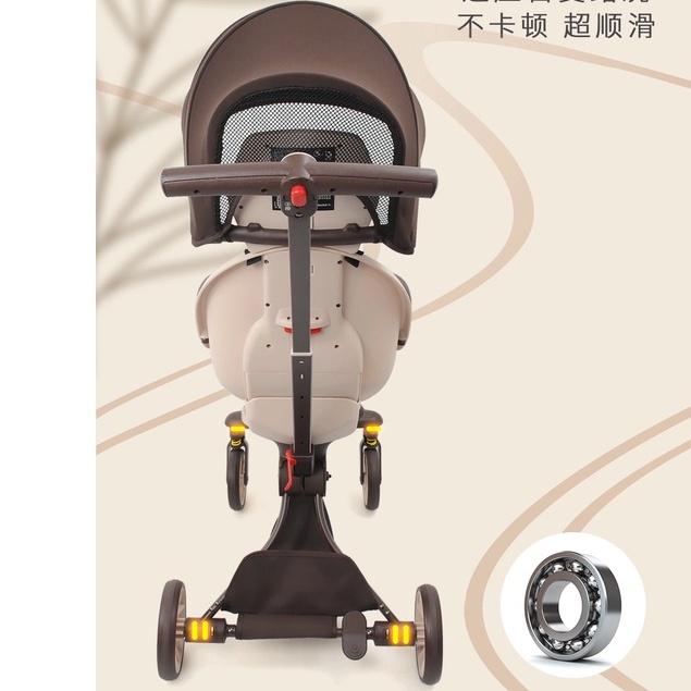 Xe đẩy gấp gọn cao cấp cho bé Baobaohao V18- Xe đẩy 2 chiều chính hãng bảo hành 1 năm có mái vòm nhiều chế độ.