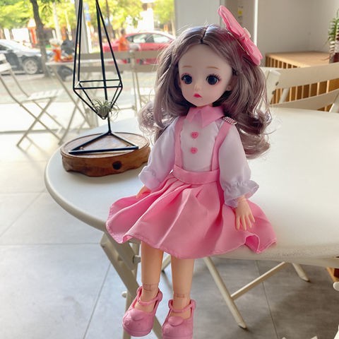 Đồ chơi búp bê Barbie thời trang 30cm 21 khớp mắt 3D giống thật kèm quần áo có thể mua riêng dành cho bé gái