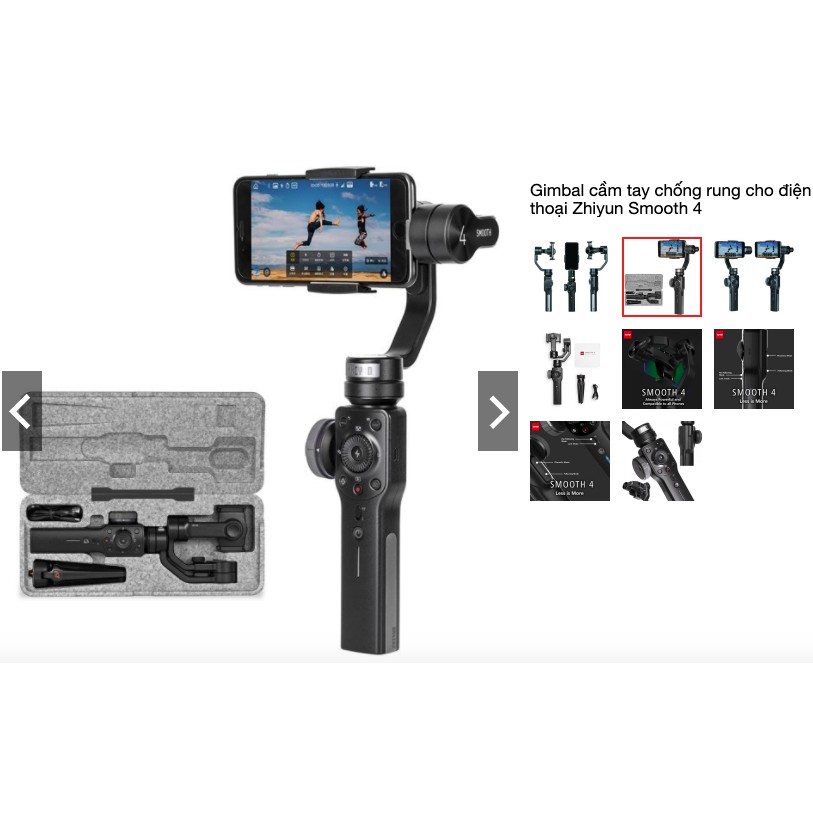 Gimbal cầm tay chống rung cho điện thoại Zhiyun Smooth 4