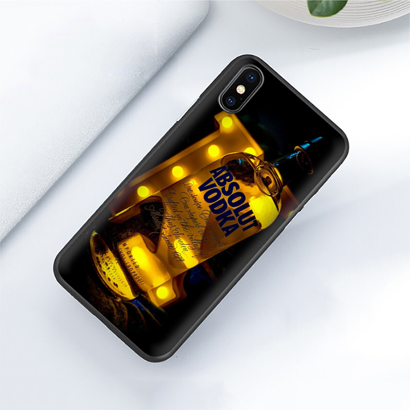 Ốp Lưng Silicone Họa Tiết Logo Xb1 Abslut Vodka Thời Trang Cho Iphone 8 7 6s 6 Plus 5 5s Se 2016 2020