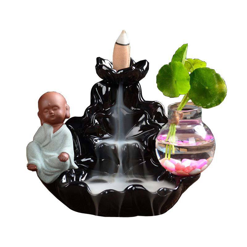 Thác Khói Trầm Hương [Kèm video] - Sư Tiểu Thảnh Thơi 2 m68 ( xanh - tặng 5 nụ trầm Việt tự nhiên)