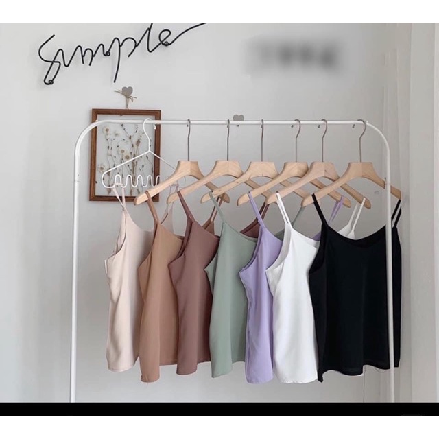 ÁO 2 DÂY BASIC VINTAGE SIÊU HOT ÁO HAI DÂY VẢI LỤA MỀM MẠI GURI
