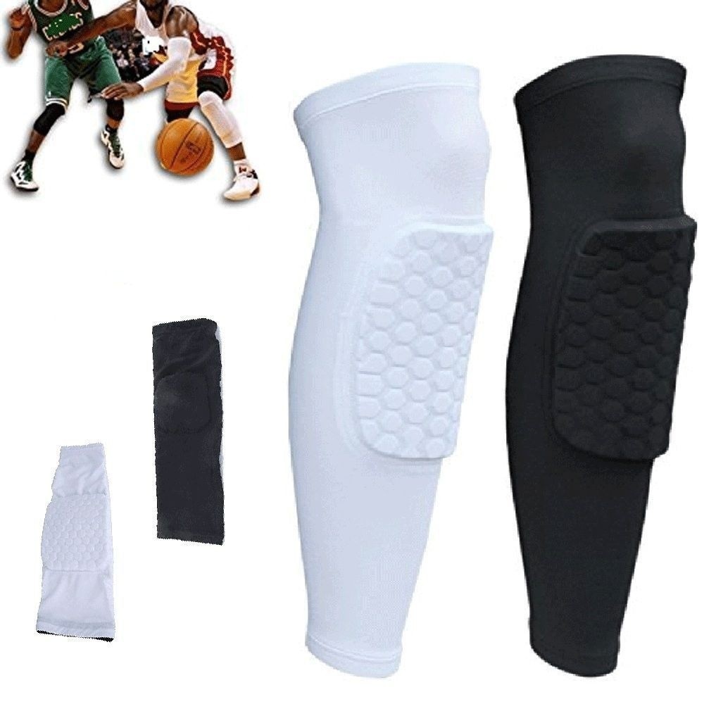 HGL♪1Pc Sports Knee Pads Football Basketball Leg Long Sleeve Kneepad Protector