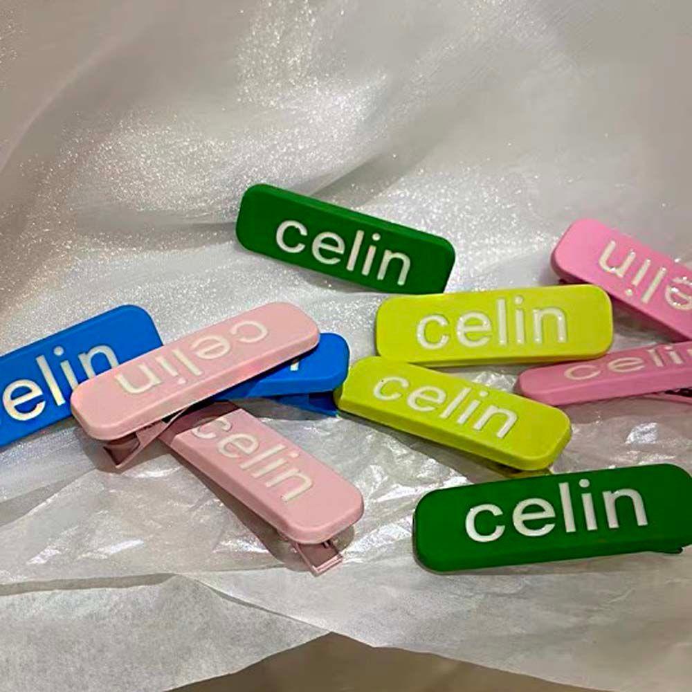 Kẹp Tóc Mái Vịt Hình Chữ CELI Màu Sắc Ngọt Ngào Xinh Xắn Cho Nữ