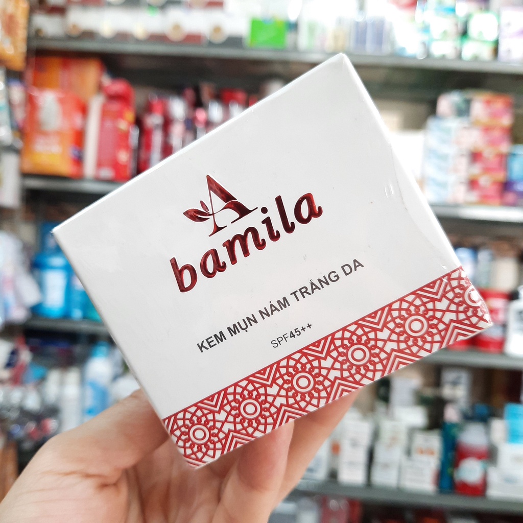 Kem Bamila mụn nám trắng da 25g
