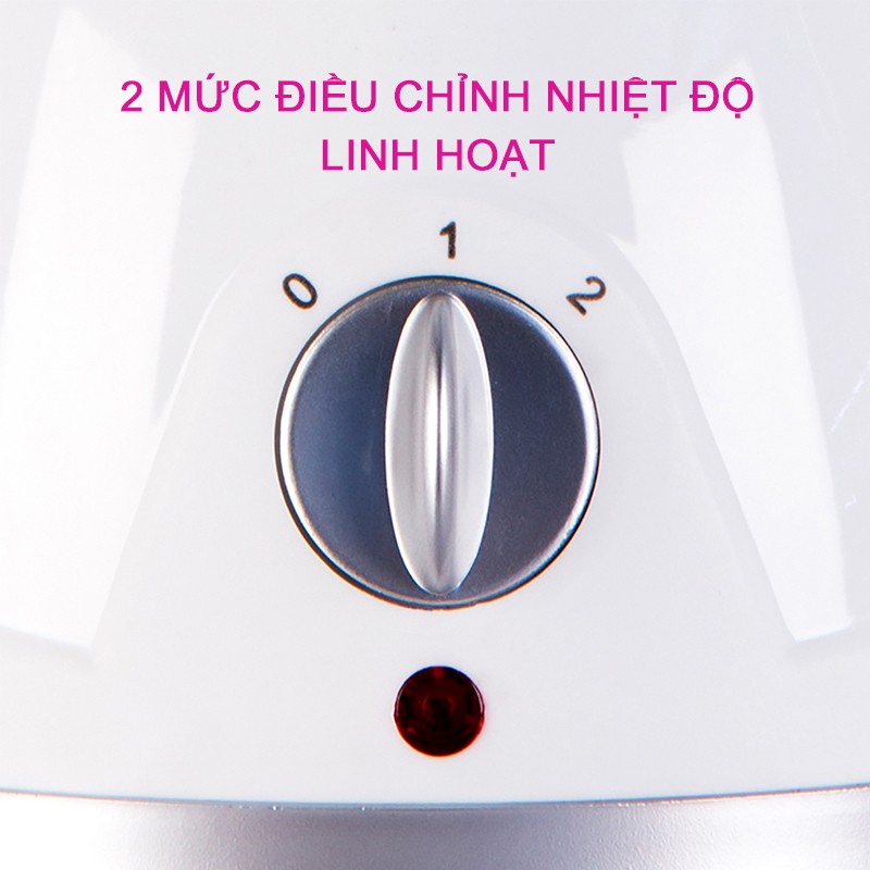 [BẢO HÀNH 2 NĂM] Máy Xông Hơi Nước Nóng Cho Da Mặt Có Bầu Xông Mũi Thương Hiệu RIO BEAUTY Model 1-IN-FSTE-UK/1.1