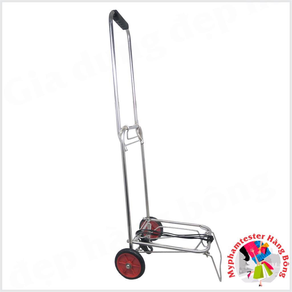 Xe kéo đi chợ gấp gọn tiện dụng hàng inox dày đẹp