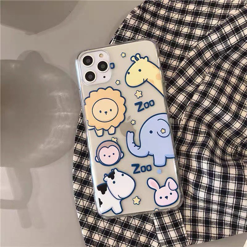 Ốp in động vật Zoo iPhone 6/6s plus, 7/8 plus, X/Xs,Xr, XsMax , 11, Xr, 11pro, 11ProMax, 12/12pro, 12ProMax....(Free shi