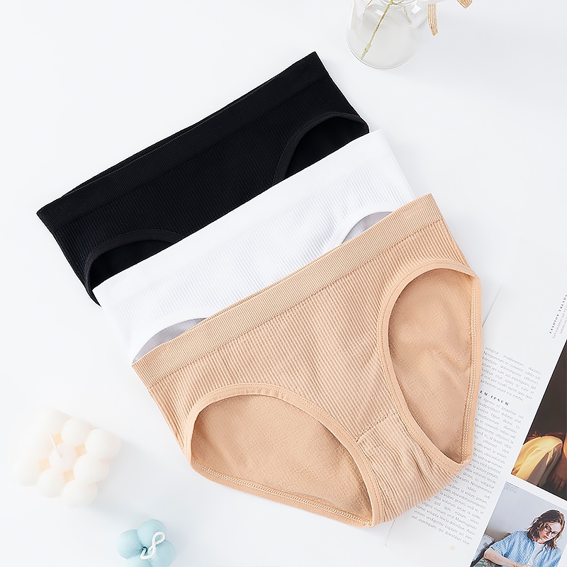 Quần lót nữ Ecmln vải cotton màu trơn thoải mái gợi cảm