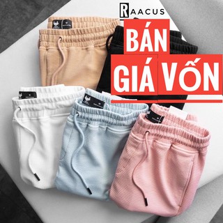 Quần đùi nam unisex chất đũi mặc ở nhà  dáng suông RAACUSSTORE, quần short nam thể thao phong cách ulzzang – Q110