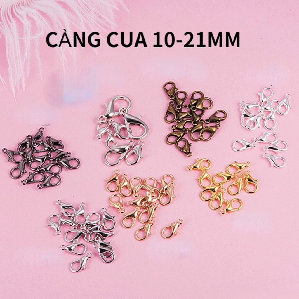 Đủ size 10-21MM móc càng cua kim loại, phụ kiện làm đồ thủ công handmade đa chức năng