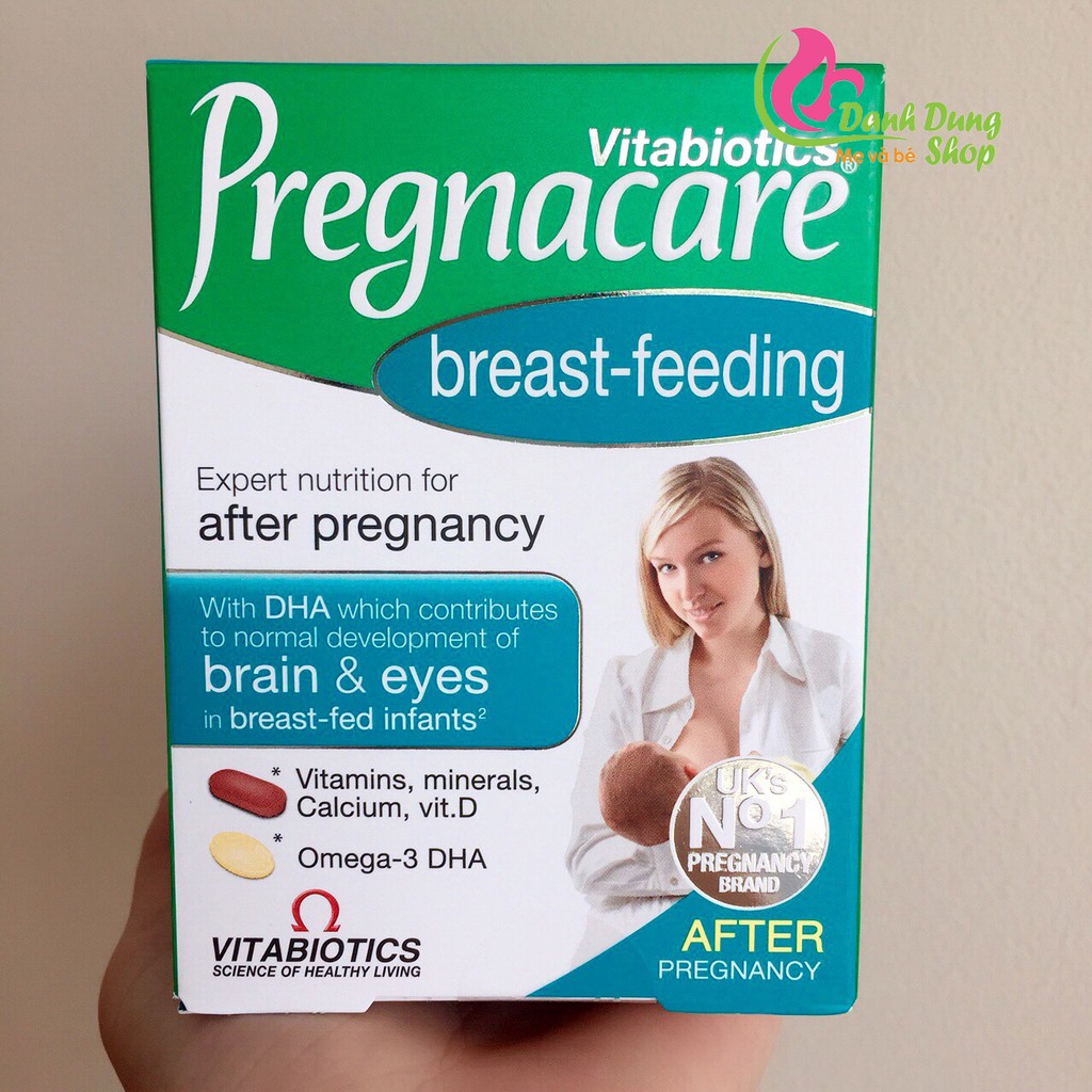 [Mã MKBCLUCKY giảm 8% đơn 400K] Vitamin tổng hợp Pregnacare Breast feeding Bú Anh 84 viên