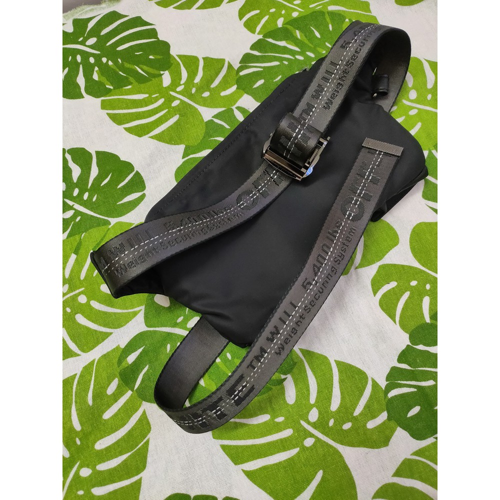 Túi đeo chéo Off White black shell belt bag ss20