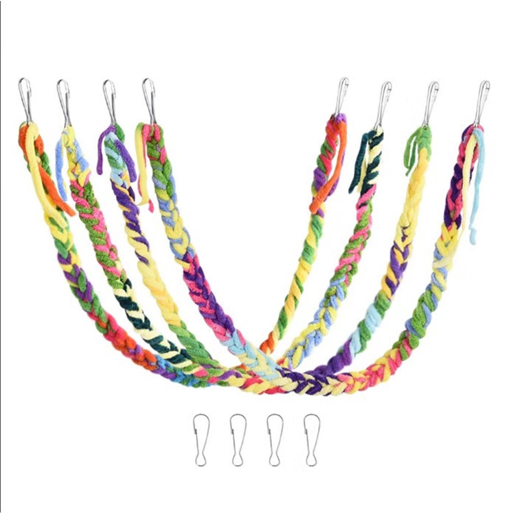 Xích đu dây thừng leo trèo gắn lồng cho Sóc bay , Sóc úc , Sóc đất , Vẹt