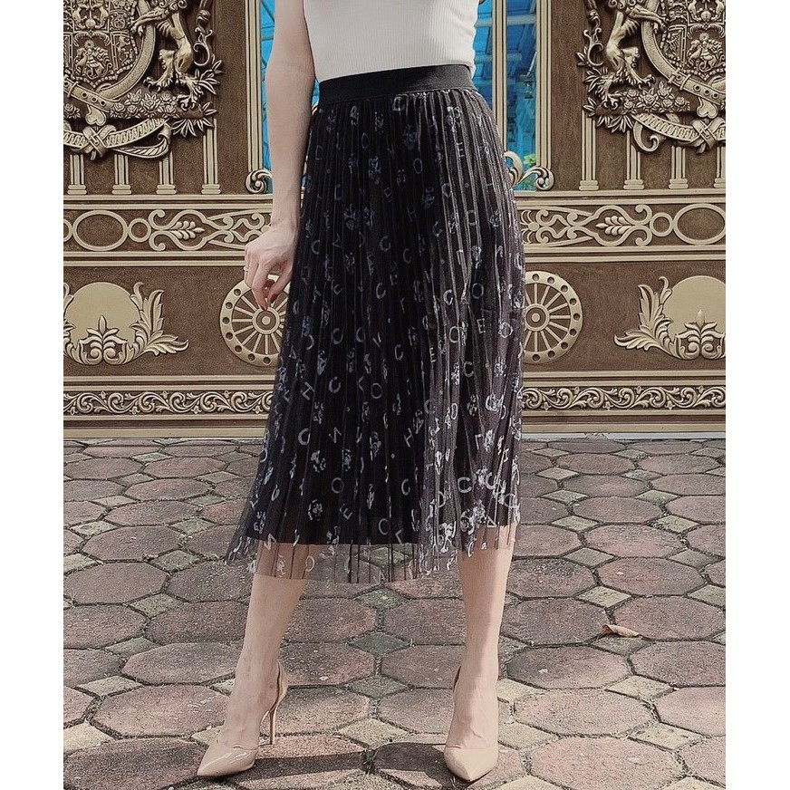 Chân Váy Xếp Ly Dáng Dài Họa Tiết Độc Đáo 2 Lớp Cao Cấp Freeship, Chân váy Voan Dài Thời Trang Đi Biển 2 Màu Mới 2021 | BigBuy360 - bigbuy360.vn