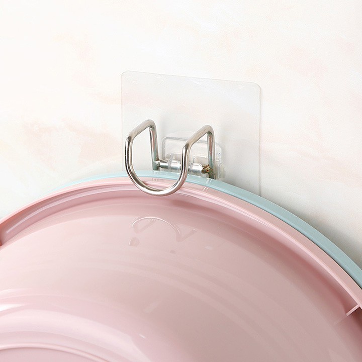 Móc inox treo chậu, đồ dùng nhà tắm,gia đình dính tường chịu lực