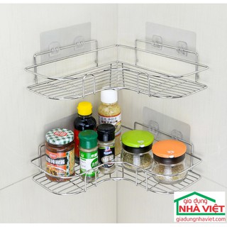 Kệ góc để đồ dán tường inox 304