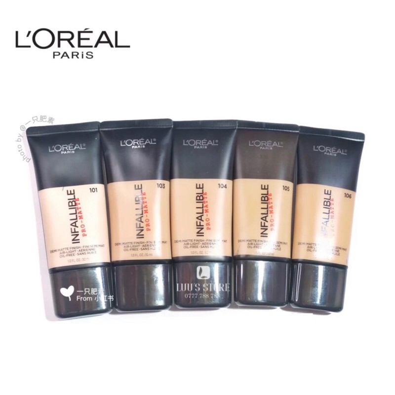 Kem Nền L’Oreal Infallible Pro Matte Tone 101