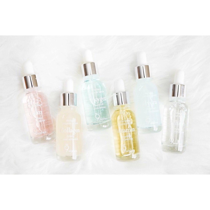 Tinh chất serum 9wishes 9 wishes hydra - White - calming -collagen - oxygen - vitamin