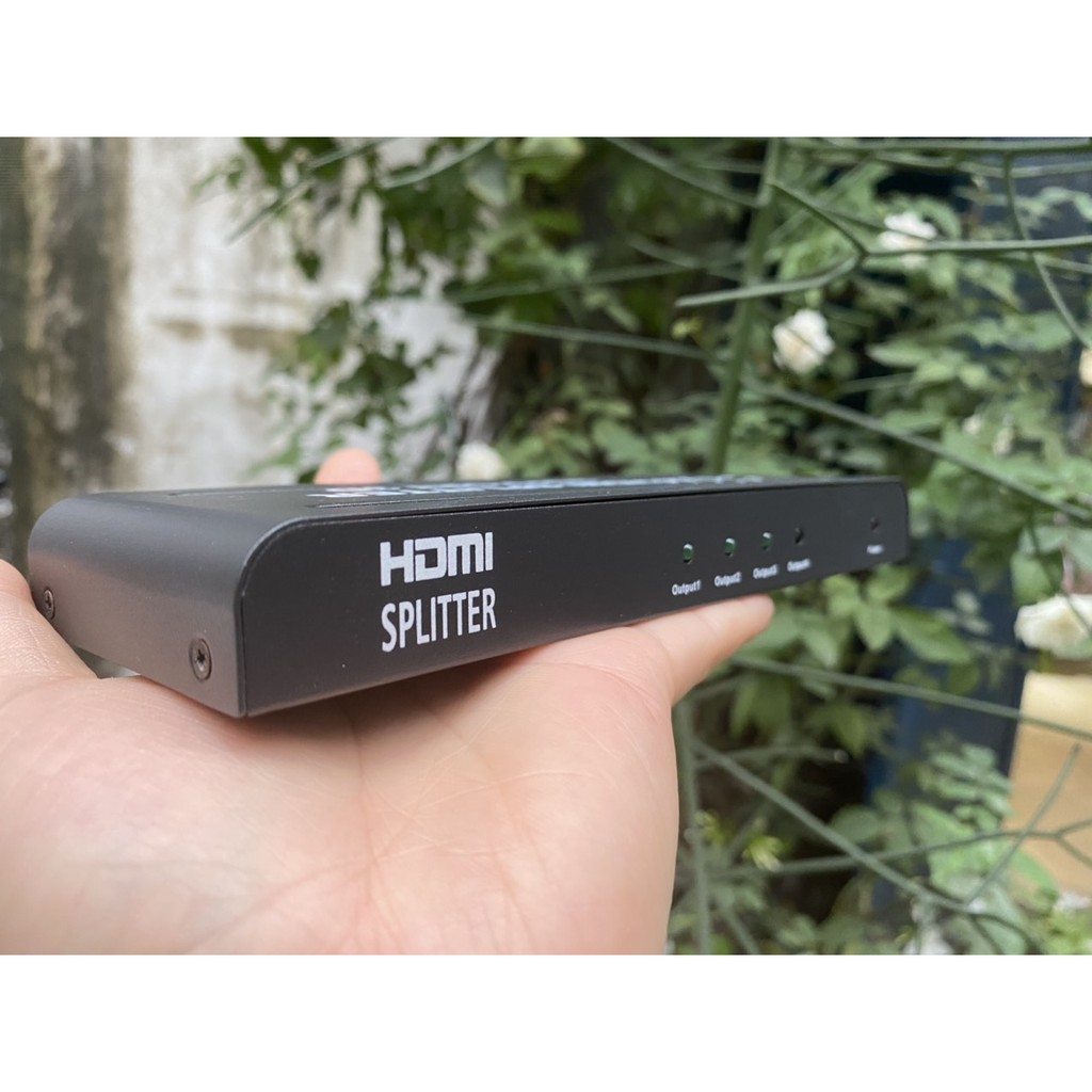 BỘ CHIA HDMI 1 RA 4 MẠCH DÀI XỊN -CHIA HDMI 4 PORT-Bộ chia HDMI 1 ra 4, HUB HDMI 1 ra 4 hỗ trợ 3D mạch dài