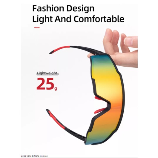 Rockbros Kính phân cực đạp xe, chống tia uv, kính đạp xe, kính mát đạp xe MTB