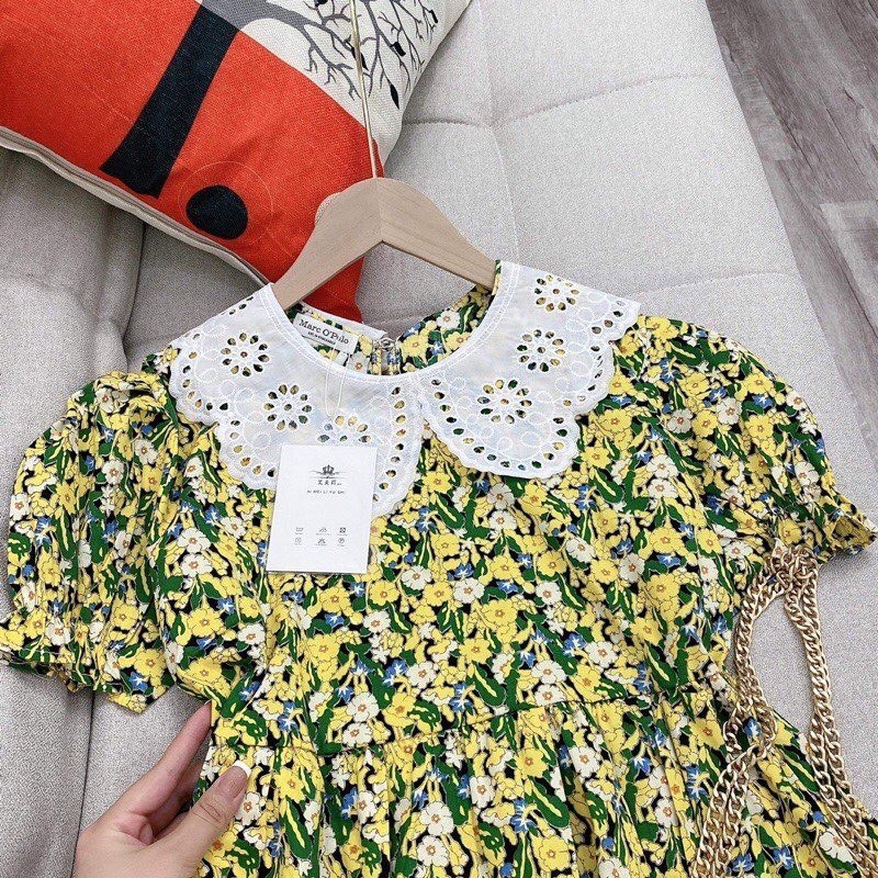 Đầm hoa babydoll 🍀váy nữ hoa nhí phối cổ ren bao chất cực xinh ,phong cách vintage-ulzzang thờitrang1989 | BigBuy360 - bigbuy360.vn